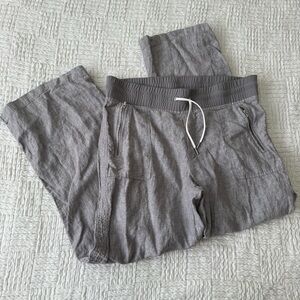 Athleta CABO LINEN WIDE LEG PANT 14